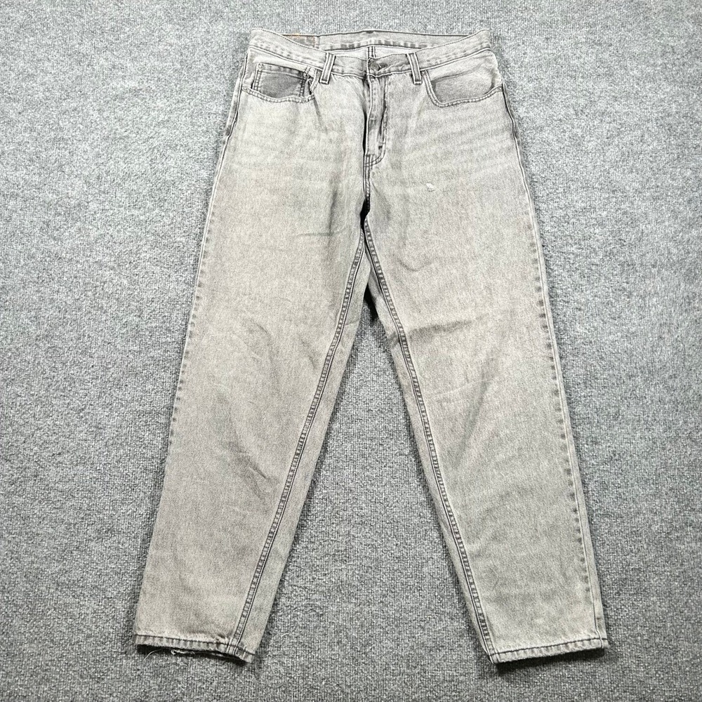 Levi's Jeans Mens Size 34 Grey Straight Leg Cotton Denim Casual Pants W34 L32